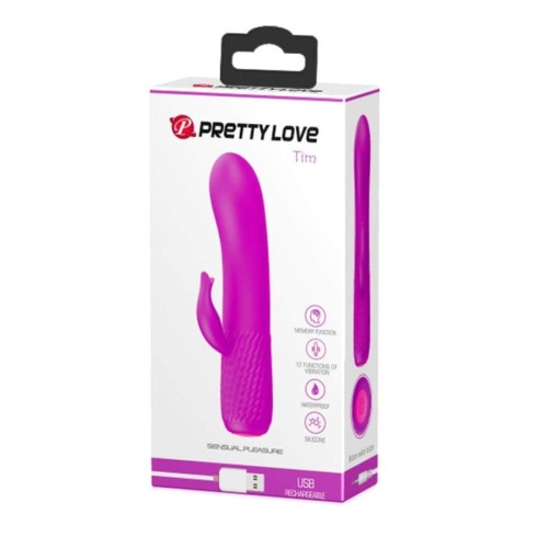 stimulator, Vibrator Tim, Violet, 15 Cm, pasiune.ro