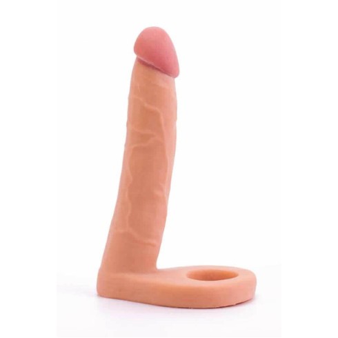 ou, Strap On Anal The Ultra Soft Double, Natural, 15 Cm, pasiune.ro