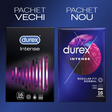 stimulator, Pachet Prezervative Durex Intense Orgasmic 2x16, 32 Bucati , pasiune.ro