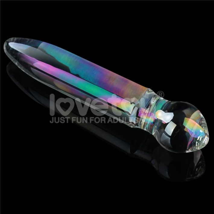 Dildo Sticla Twilight Gleam Glass Dildo- Prism Glass, Transparent, 18 Cm 4