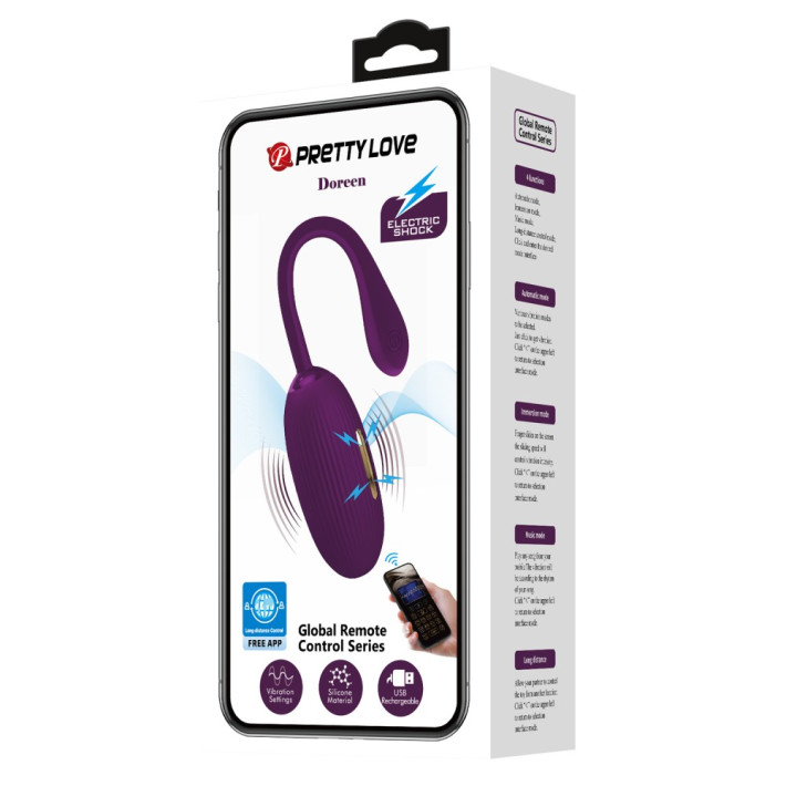 Ou Vibrator Cu Electro-stimulare Doreen, Violet 17