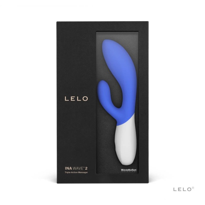Vibrator Rabbit Ina 2, Albastru, 20 Cm 4