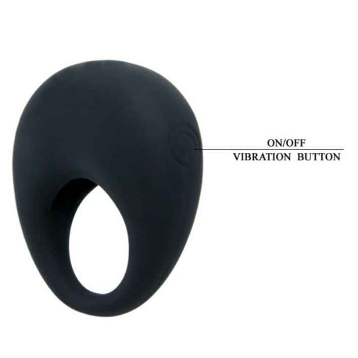 Inel Penis Cu Vibratii Love Trap, Negru 6
