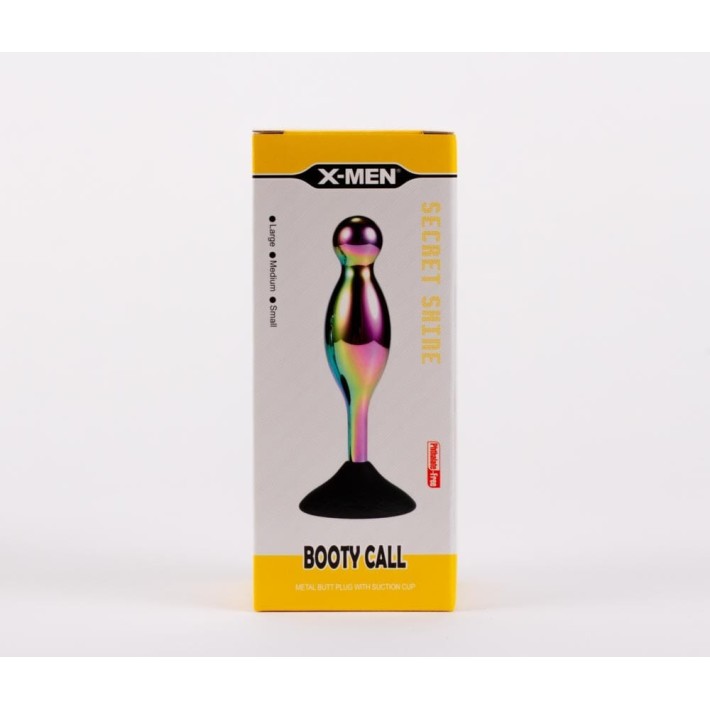 Dop Anal Cu Bijuterie Secret Shine Booty Call L V, Metalic Multicolor, 12 Cm 2