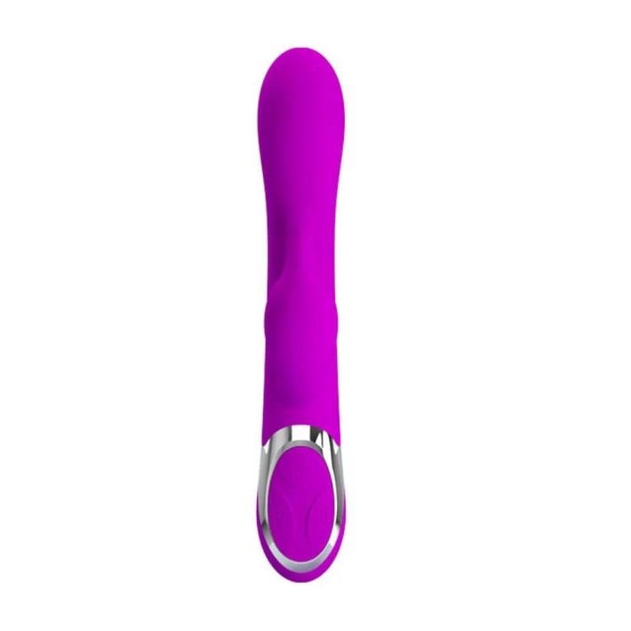 Vibrator Rabbit Cu Cap Gonflabil Neil, Mov, 23 Cm 6