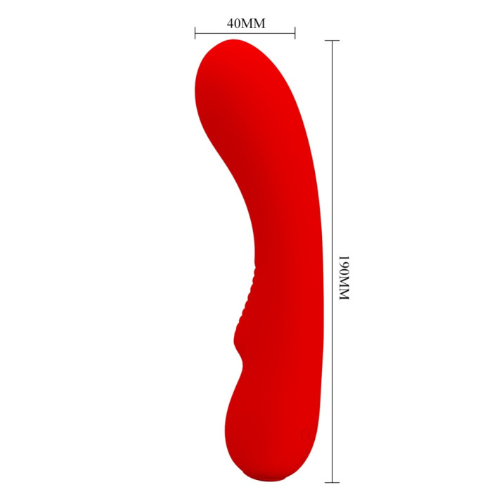 Vibrator Punctul G Matt, Rosu, 19 Cm 11