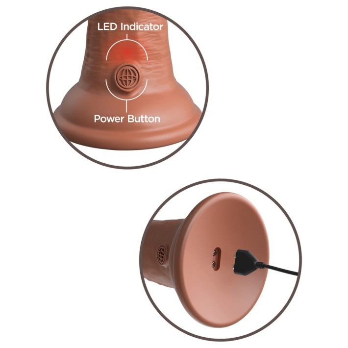 Vibrator Realistic Dual Density Silicone Cock, Bronz, 15 Cm 8