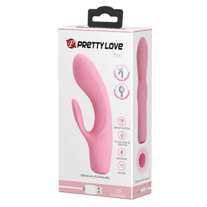 Vibrator Tim, Roz Pudrat, 15 Cm 9
