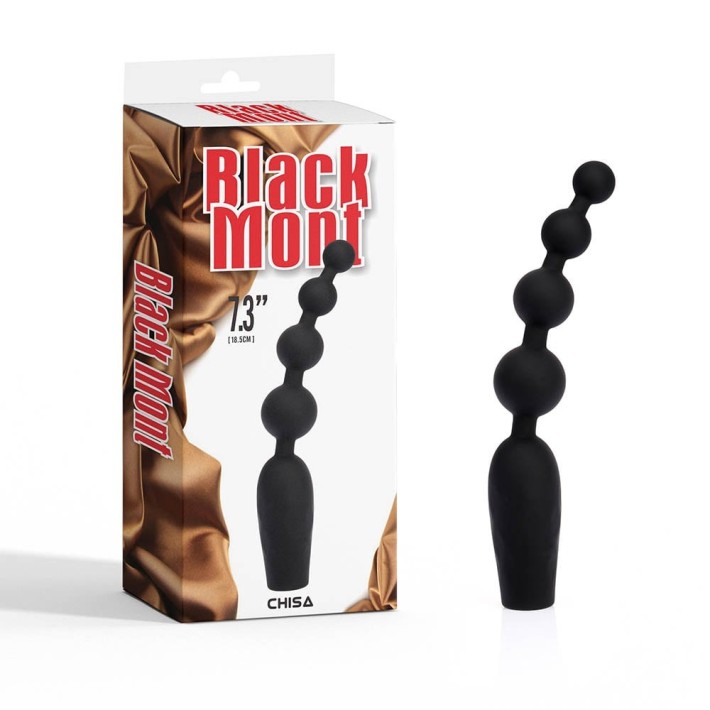 Bile Anale Cu Vibratii Bumpy Bead, Negru, 18.5 Cm 6