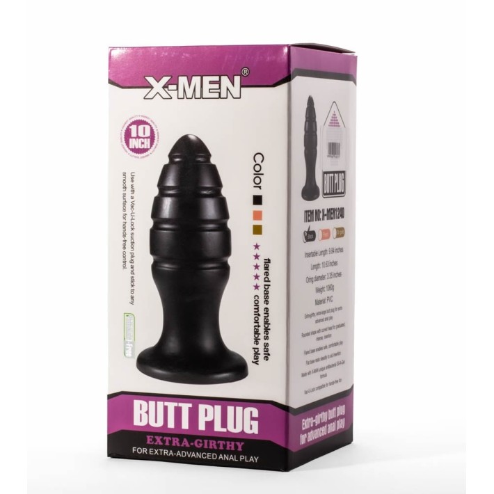 Dop Anal Extra Girthy Viii, Negru, 25 Cm 4