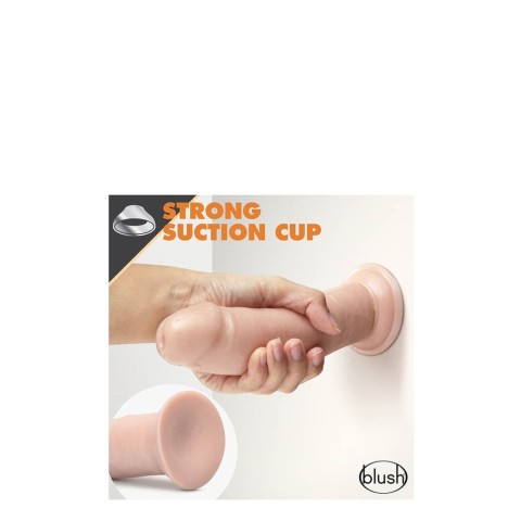 Blush, Dildo Realistic Auto-lubrifiant Dr. Skin, Natural, 20 Cm, pasiune.ro