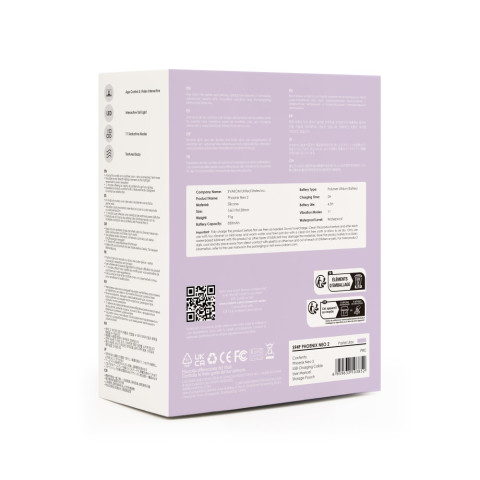 Vibratoare Duble, Phoenix Neo 2 Pastel Lilac, pasiune.ro