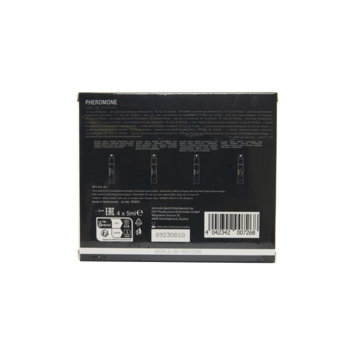 Hot Pheromone Perfume Tester-box Lmtd Men - 4x5ml 2