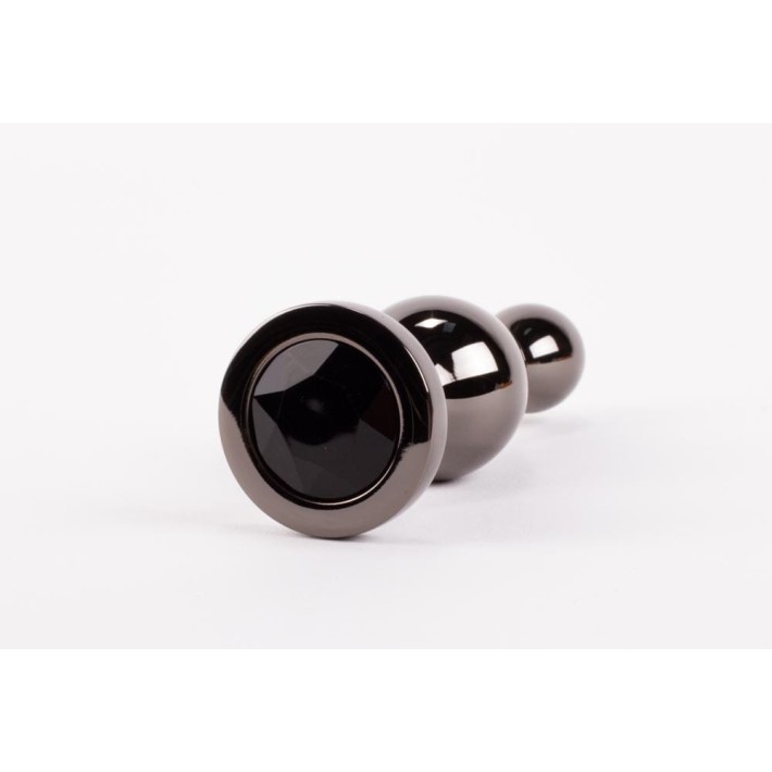 Dop Anal Cu Bijuterie Secret Shine Booty Call M Iii, Negru Metalic, 11 Cm 2