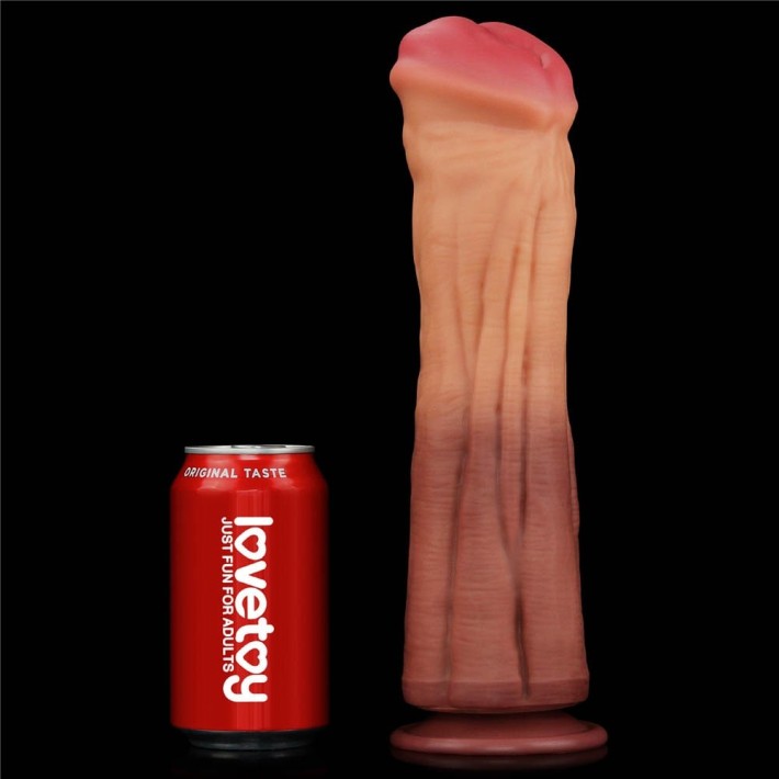 Dildo Mega Dublu-stratificat Nature Cock, 30.4 Cm 4