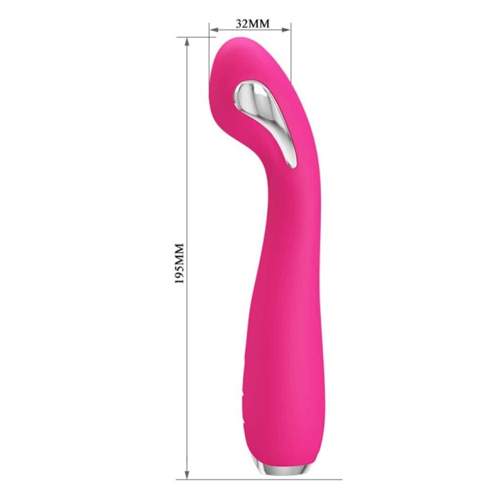 Vibrator Punctul G Cu Electrostimulare Hector, Roz, 19.5 Cm 4