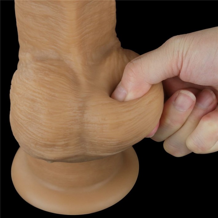 Dildo Realistic Cu Ventuza Handle Cock, Natural, 31.5 Cm 9