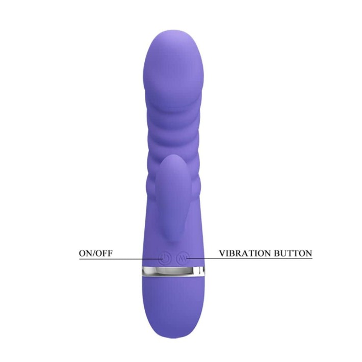 Vibrator Rabbit Tracy, Albastru, 18.5 Cm 7