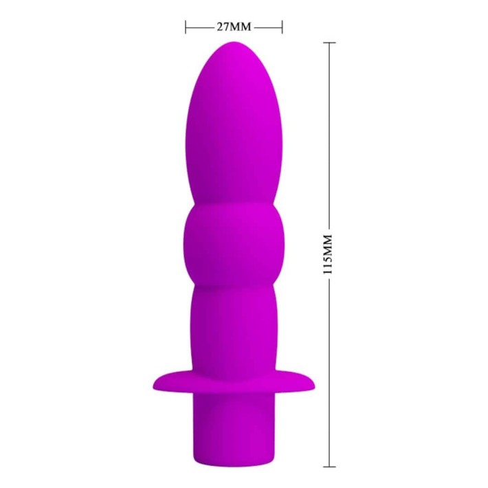 Dop Anal Cu Vibratii Wyatt, Mov, 11.5 Cm 2