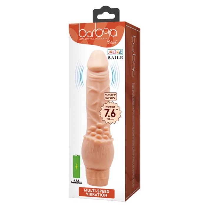 Vibrator Realistic Barbara Clark, Natural, 19 Cm 5
