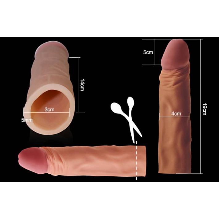 Extensie/manson Penis Pleasure X-tender, Natural, +5 Cm 3