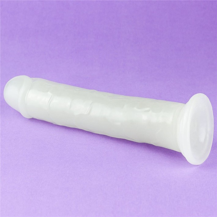  Dildo Clasic Fosforescent Lumino Play, Alb, 20 Cm 5