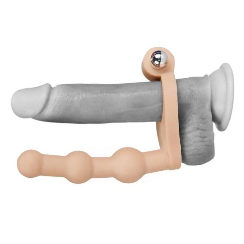 ou, Stimulator Anal Cu Vibratii The Ultra Soft Double, 15 Cm, pasiune.ro