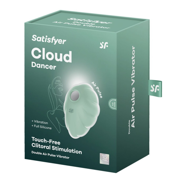 Vibrator Clitoridian Air Pulse + Vibratii Cloud Dancer, Verde 6