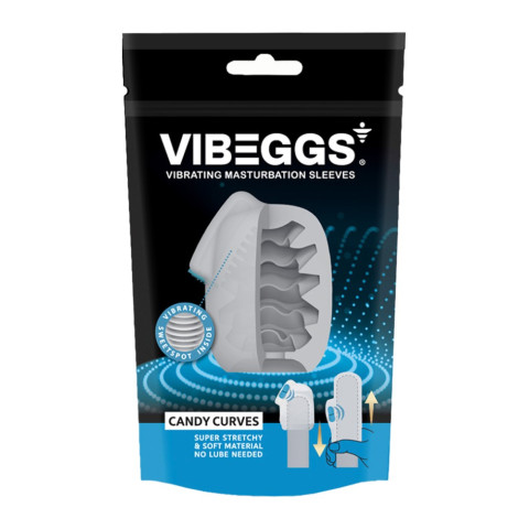 Pagina 8 - Vagine Masturbatoare, Vibeggs - Candy Curves - Vibrating Masturbation Sleeve - White, pasiune.ro