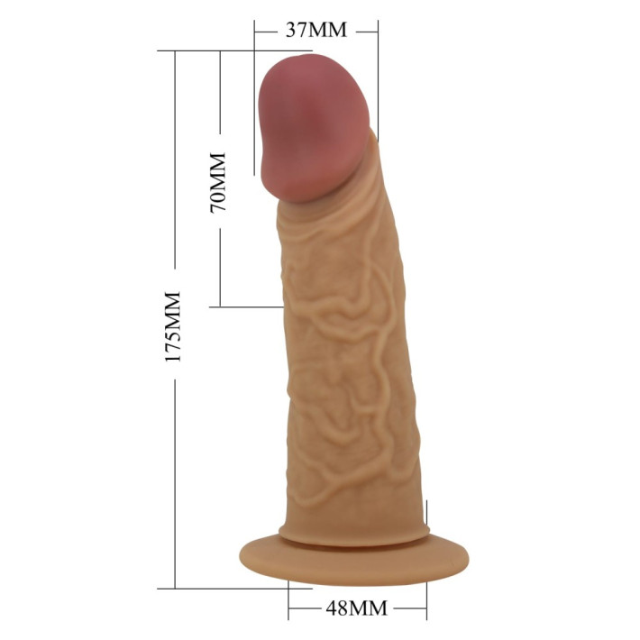 Strap-on Cu Vibratii Draven, Brun, 17.5 Cm 8