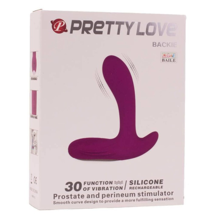 Vibrator Anal Backie, Roz, 13 Cm 3