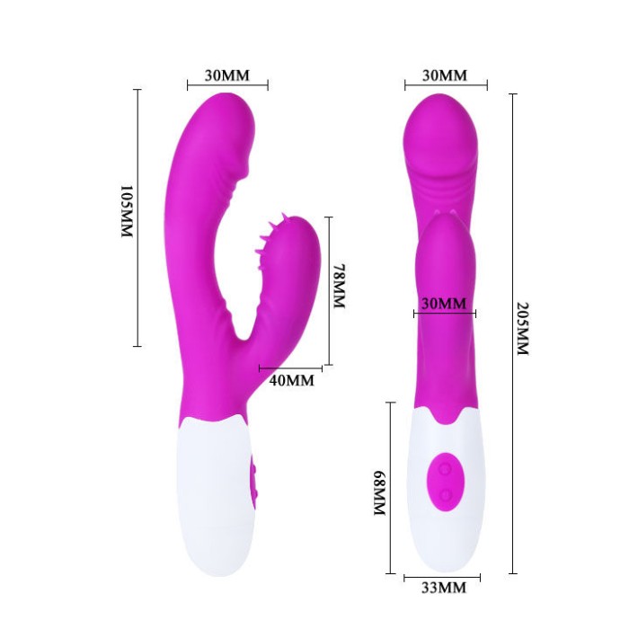 Vibrator Rabbit Andre, Violet, 20.5 Cm 3