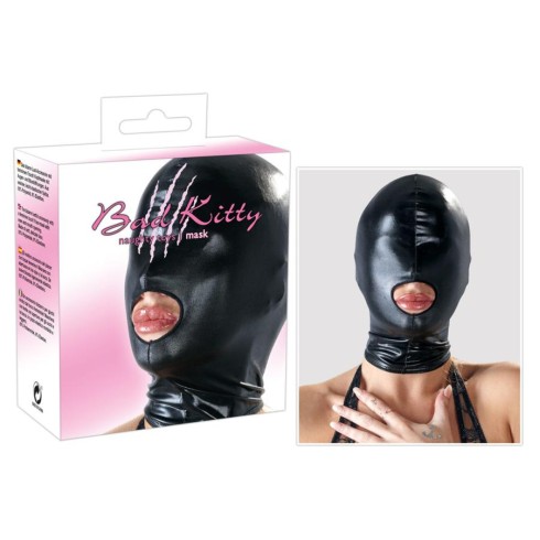 kitty, Masca-cagula Fetish, Negru, pasiune.ro