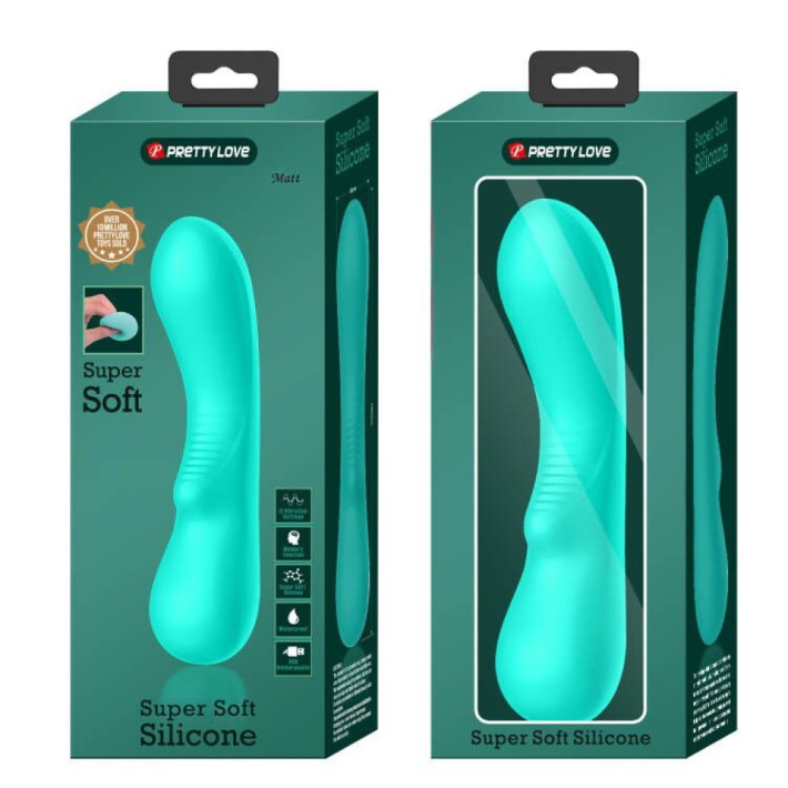 Vibrator Punctul G Matt, Verde, 19 Cm 5