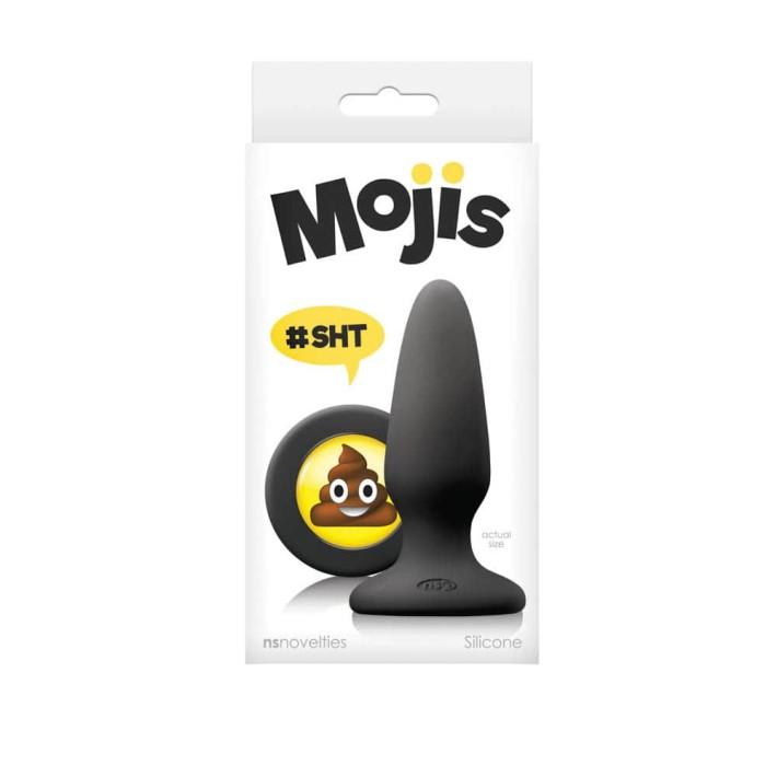 Dop Anal Mojis Sht Medium Negru, 8.5 Cm 2