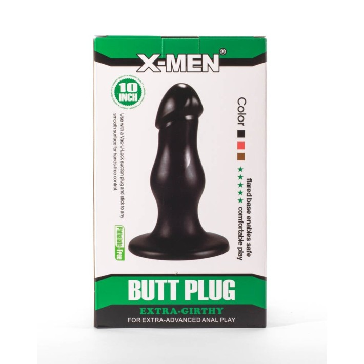 Dop Anal Xxl Extra Girthy, Negru, 22 Cm 5