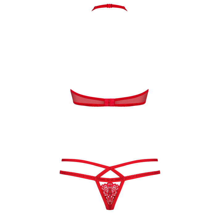 Set Sutien Si Chilotei Sexy, Rosu - S/m 10