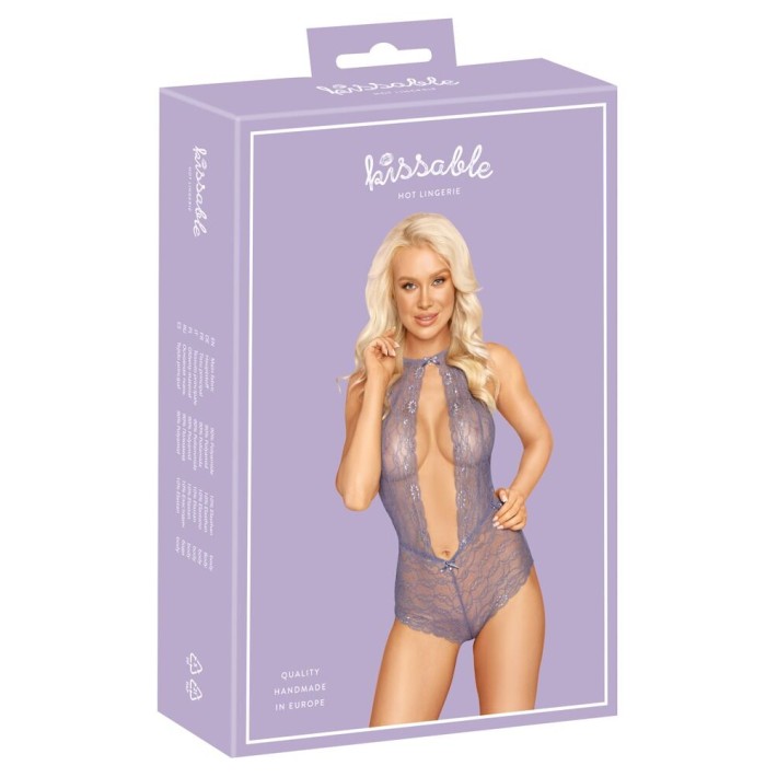 Body Kissable Din Dantela Lavanda 3