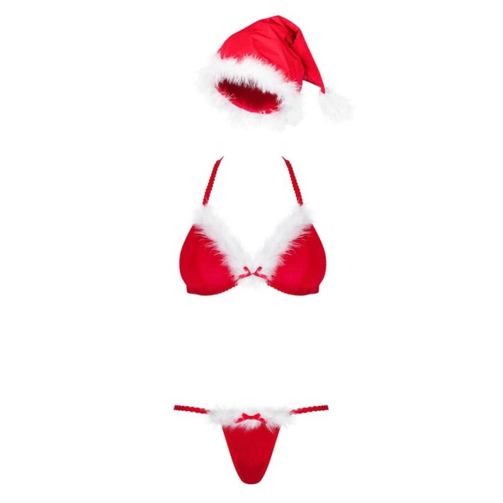 Costum Craciunita Sexy Santastic, Rosu, S/m 7