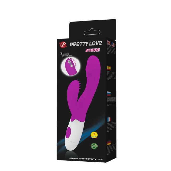 Vibrator Rabbit Andre, Violet, 20.5 Cm 5