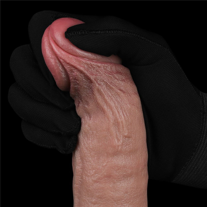 Vibrator Reincarcabil Real Softee, Brun Deschis, 24 Cm 3