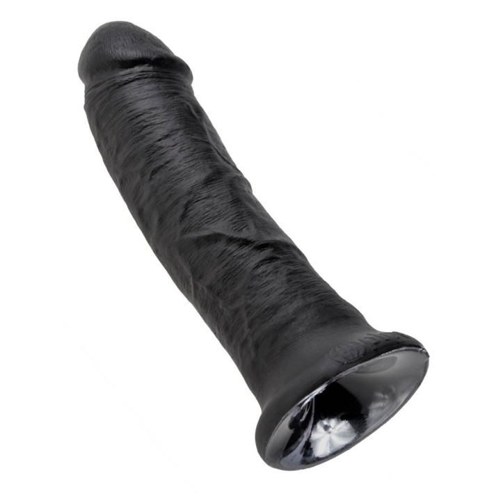 Dildo Clasic Cu Ventuza King Cock, Negru, 20 Cm 3