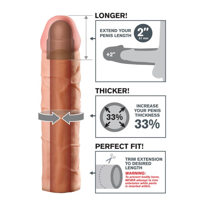 Extensie/manson Penis Perfect 2 Extension, Natural, +5 Cm 7