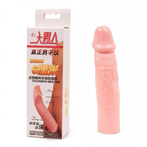Mansoane penis, Extensie/manson Penis Realistic, Roz, 18 Cm, pasiune.ro