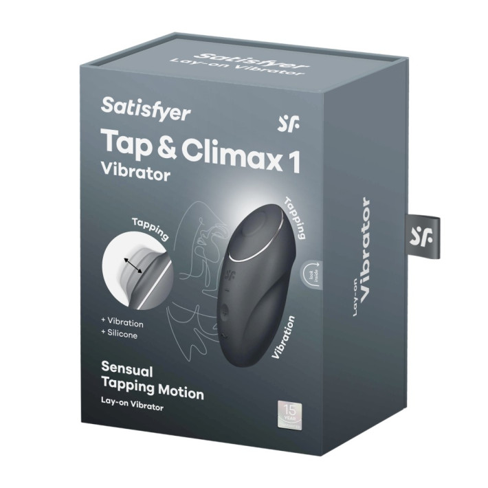 Vibrator Clitoridian Tap &amp;amp; Climax 1, Gri Inchis 8