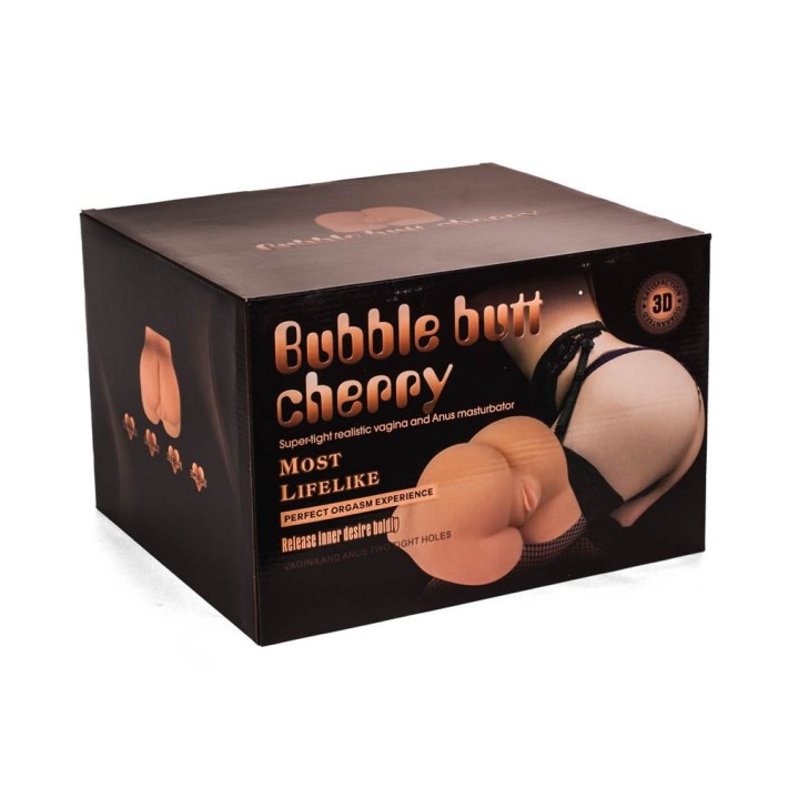 Masturbator 2-in-1 Vagin + Anus Bubble Butt Cherry 4