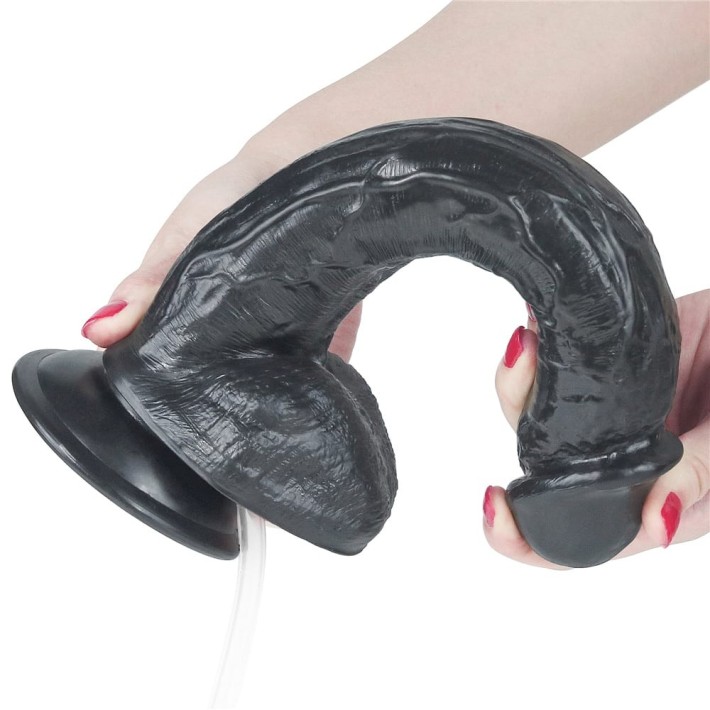 Dildo Clasic Cu Functie Ejaculare Squirting Extreme, Negru, 28 Cm 4