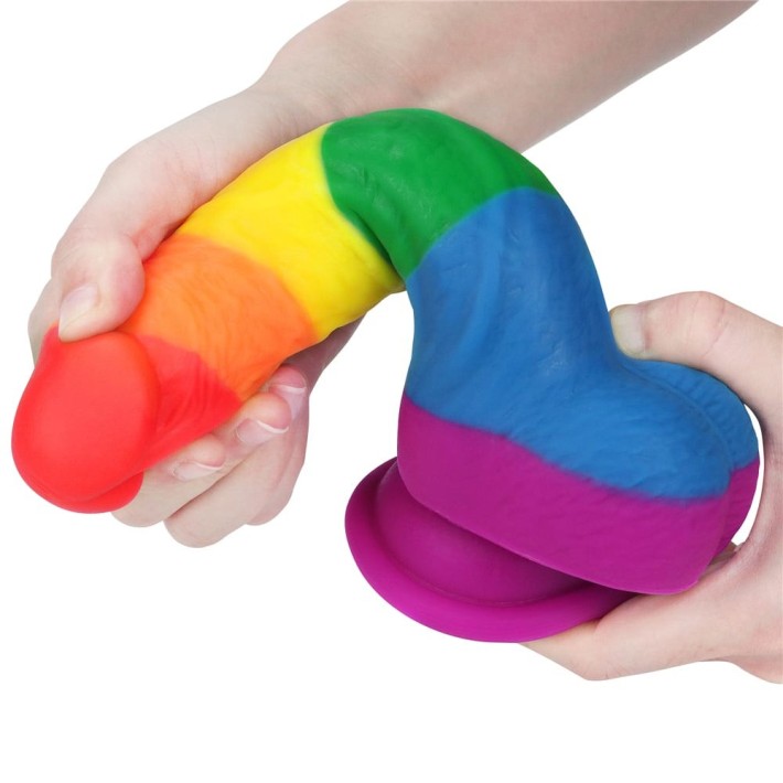 Dildo Clasic Cu Ventuza Prider, Multicolor, 20.5 Cm 7