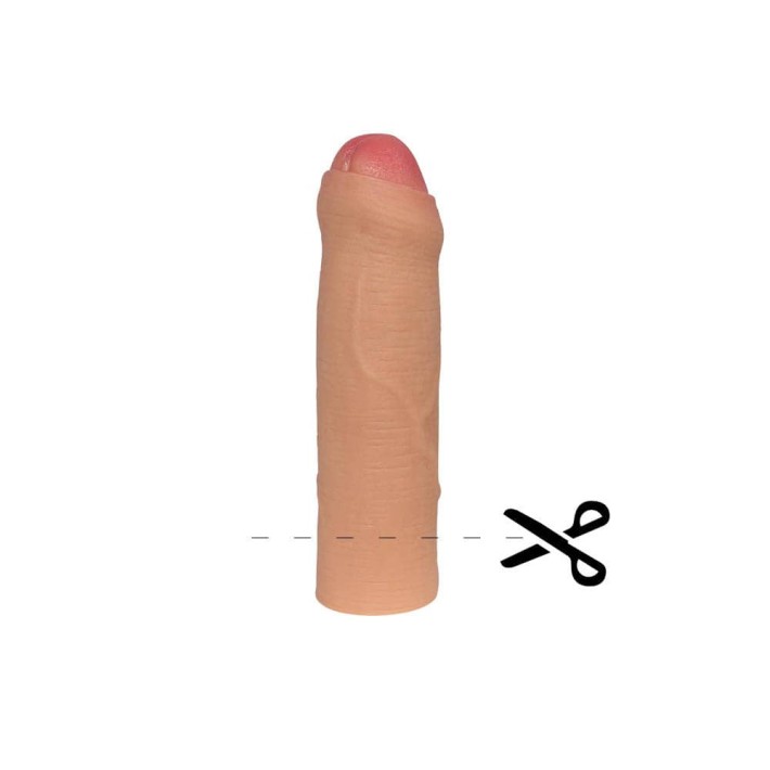 Extensie/manson Penis Revolutionary Silicone Nature Extender Necircumcis, Bronz, +2.5 Cm 3