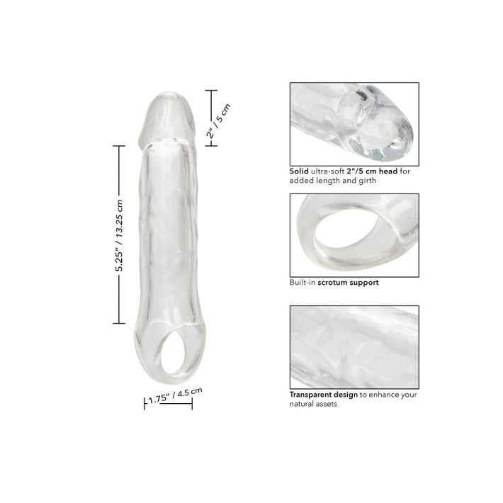 Extensie Penis Transparenta Calexotics 18.25 Cm 6